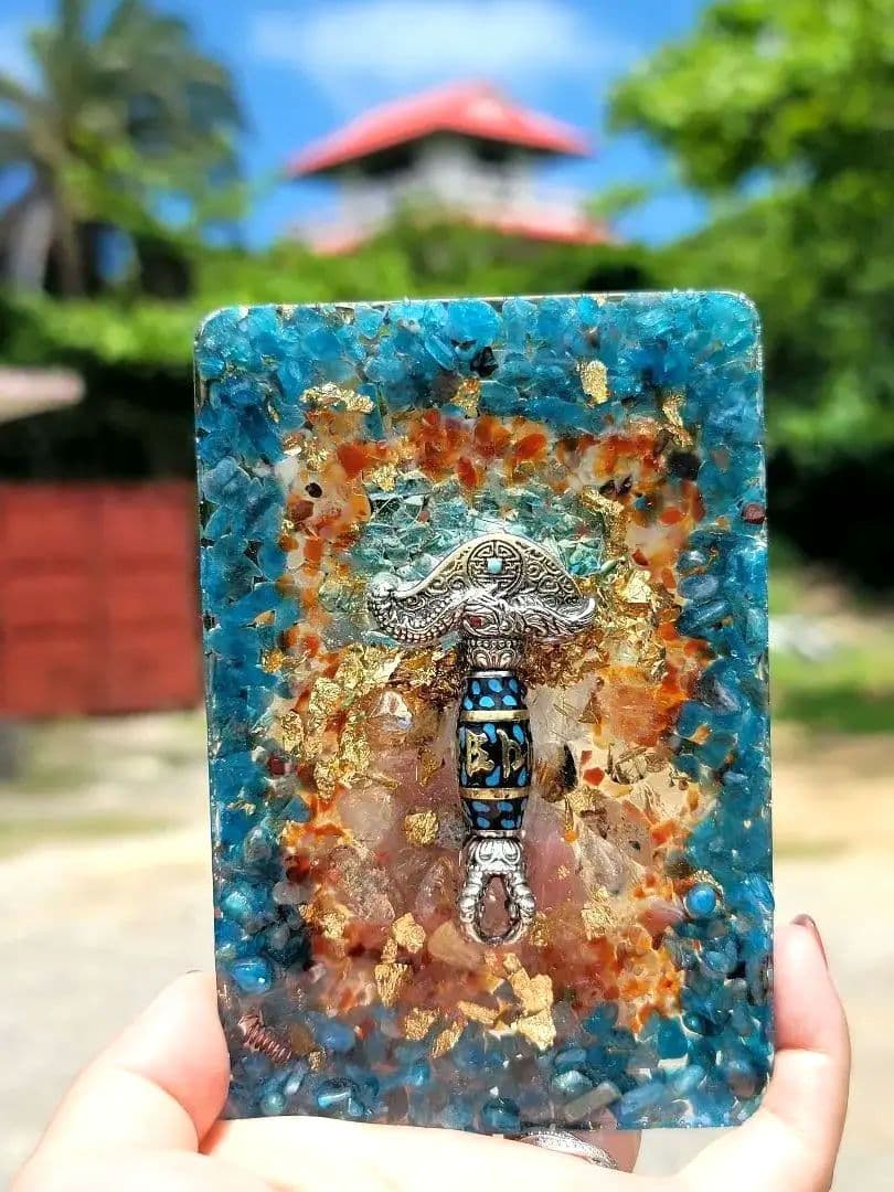 A★限定一点品金剛杵無病息災財運オルゴプレート