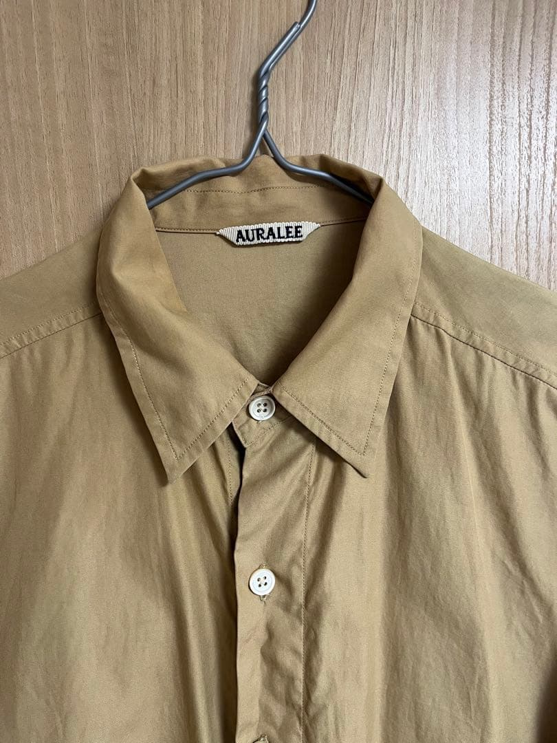 AURALEE 長袖シャツ/1/A7AS03TN ベージュ - メルカリ