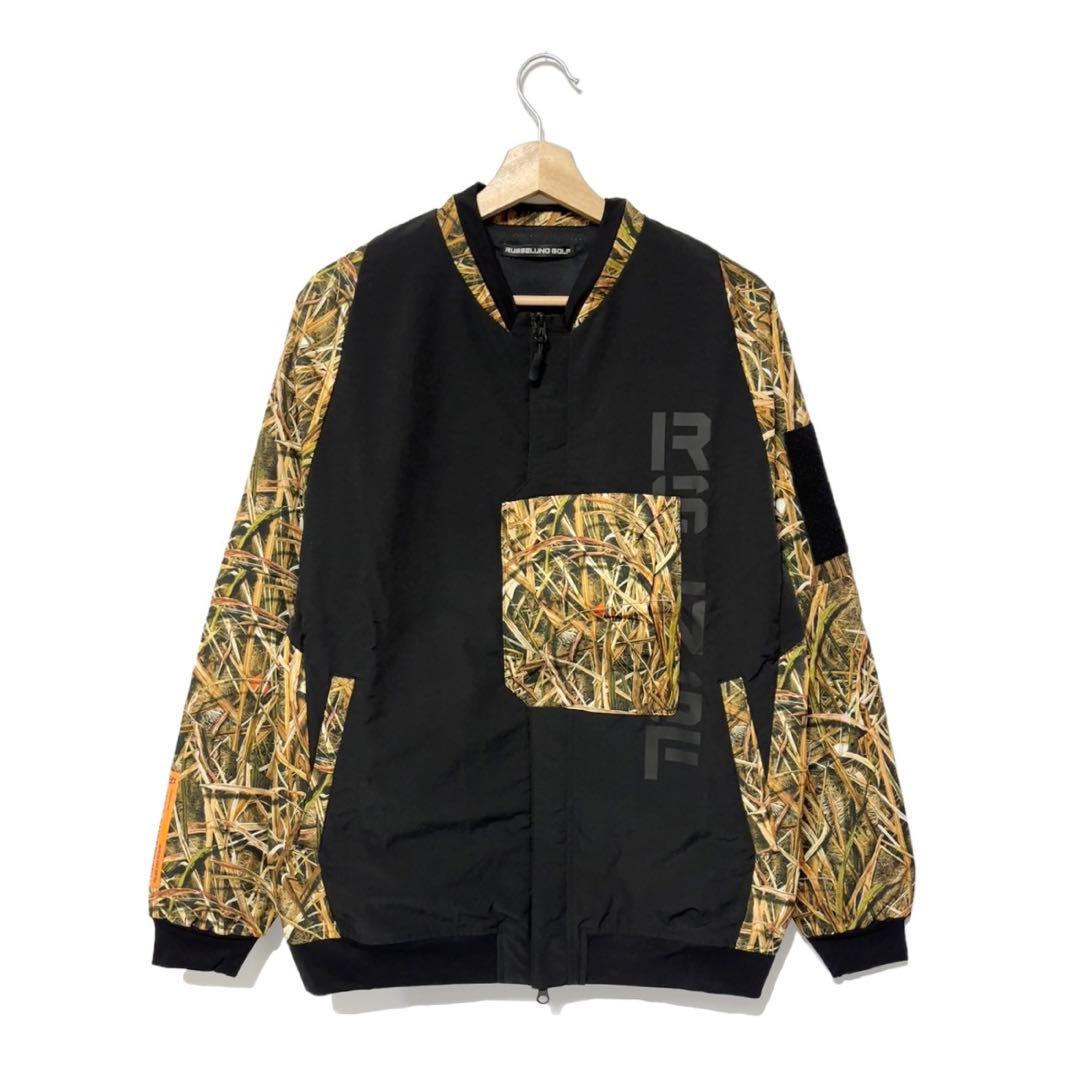 新品 ラッセルノ ゴルフ コンバット ポケット ジャケット カモ L 5