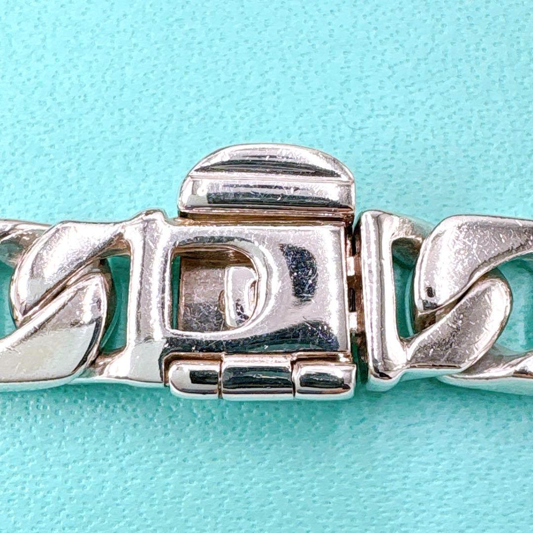 美品 オールドティファニー 喜平 ID ブレスレット 19cm シルバー925