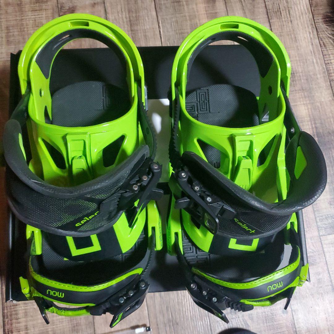 NOW スノーボード ビンディング グリーン/ブラック　select　M