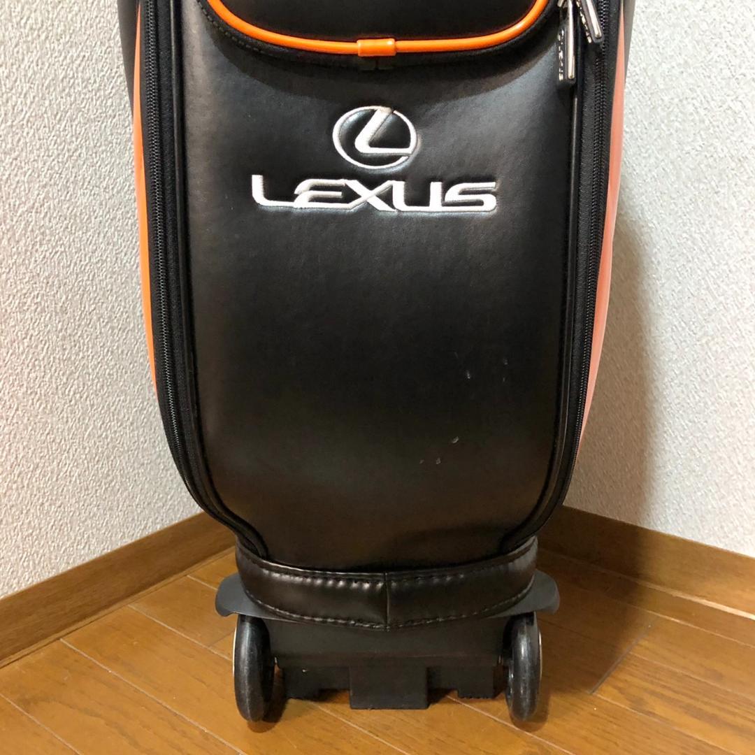 【レア】LEXUS キャスター付き 14分割 ゴルフ キャディバッグ