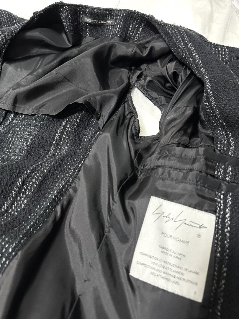 ✨美品✨ ヨウジヤマモト プールオム 24ss LOOK 3 ストールジャケット