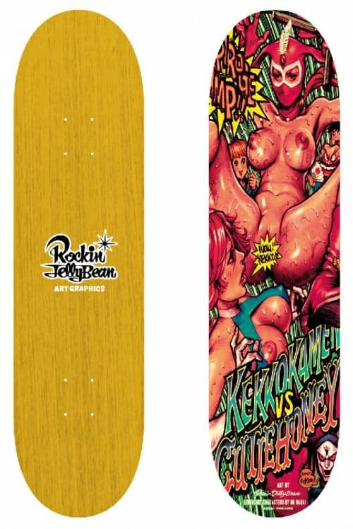 ロッキンジェリービーン けっこう仮面 vs キューティハニー スケボー