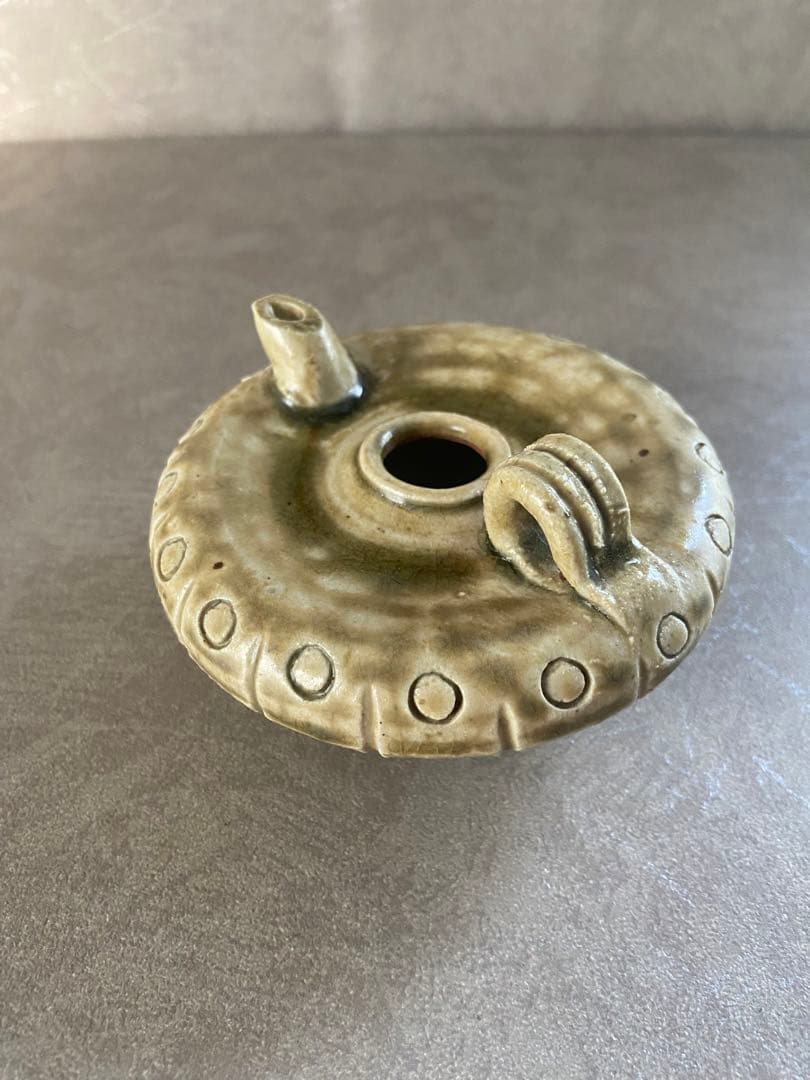 古瀬戸水滴 加藤宇助 作 共箱