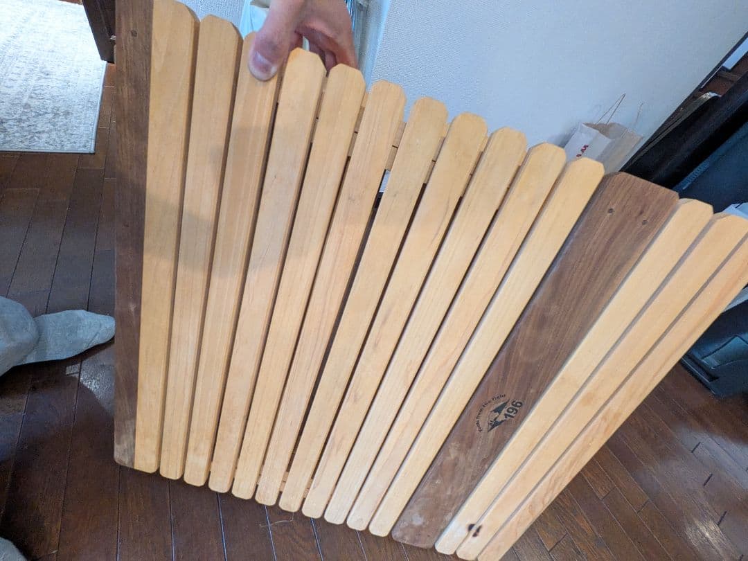 196 KUROSON370F 2つ折り ウッドテーブル