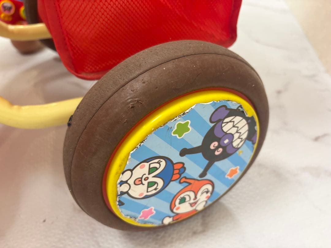 動作OK アンパンマンデラックスII 三輪車　ブザー付き　子供キッズ用品