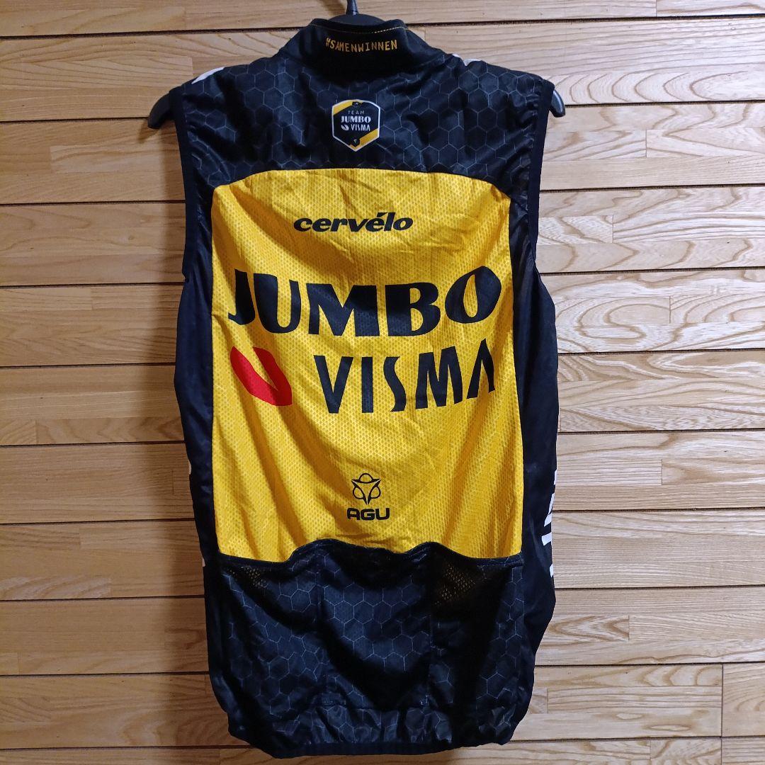 支給品 スキンスーツ Jumbo visma AGU サイクルジャージ ユンボ