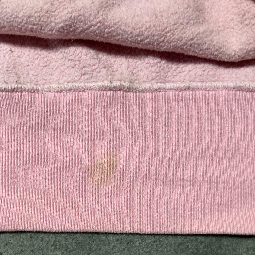 90s Champion リバースウィーブ スウェット ピンク 目無し