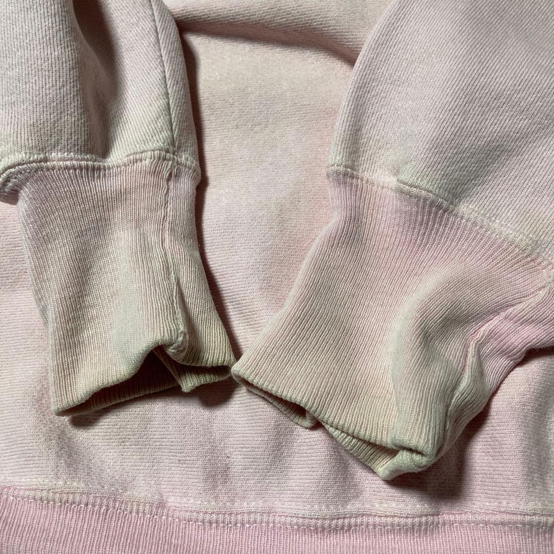 90s Champion リバースウィーブ スウェット ピンク 目無し