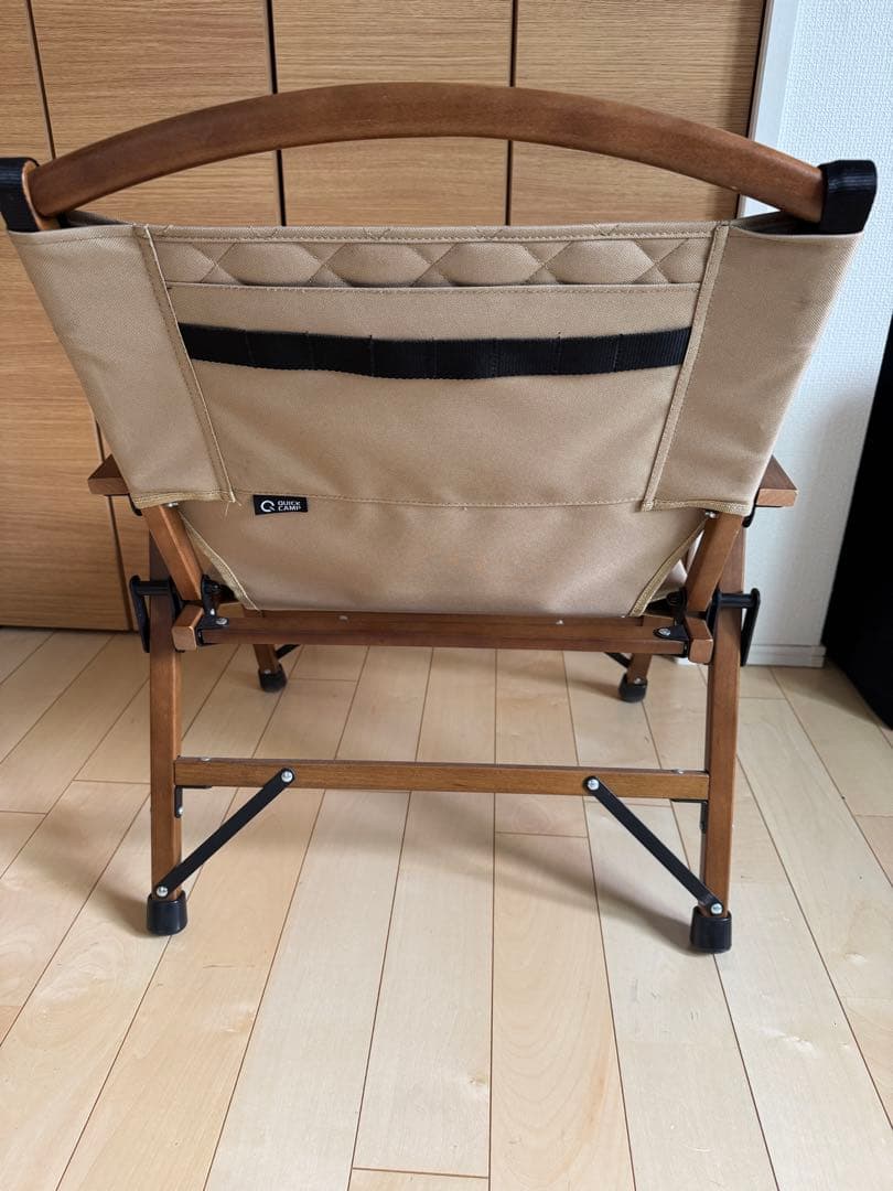 クイックキャンプ　一人掛け ウッドローチェア 2脚セット