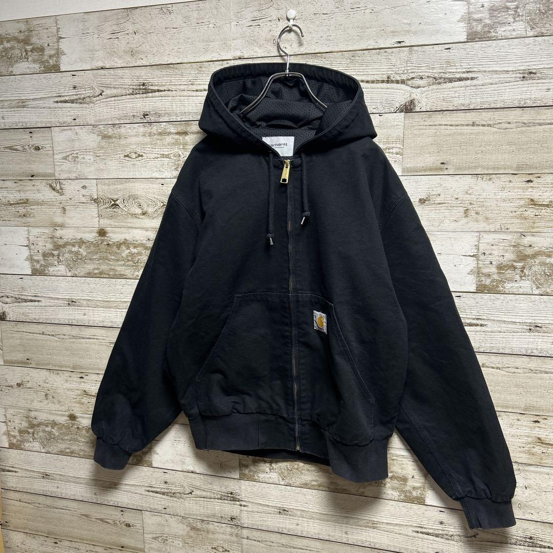 148【人気即完売品】カーハート☆ロゴタグ　アクティブジャケット