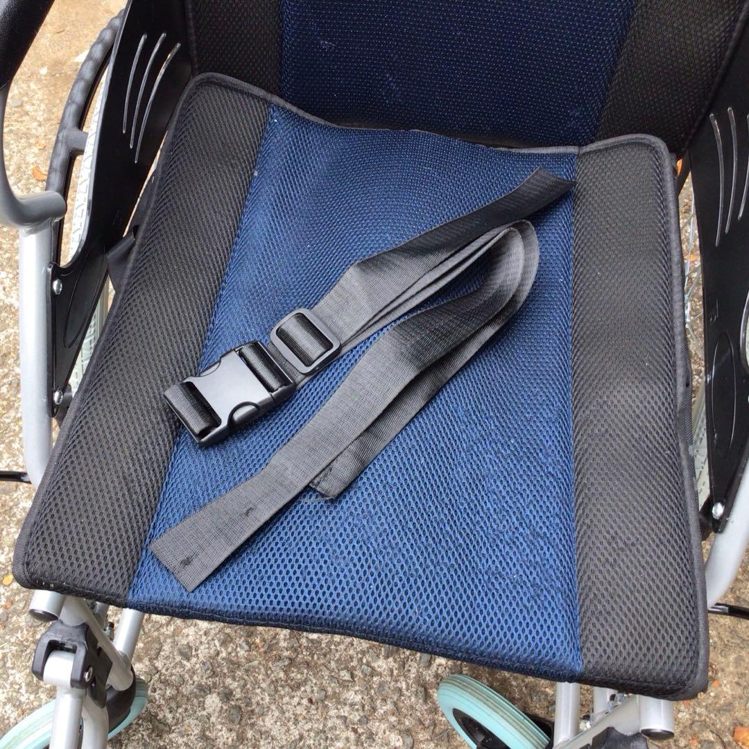 アルミ製自走用車椅子 ネイビー