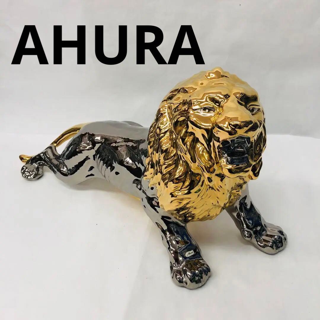 アウラ AHURA オブジェ ライオン ヨーロピアン イタリア 金彩 - メルカリ