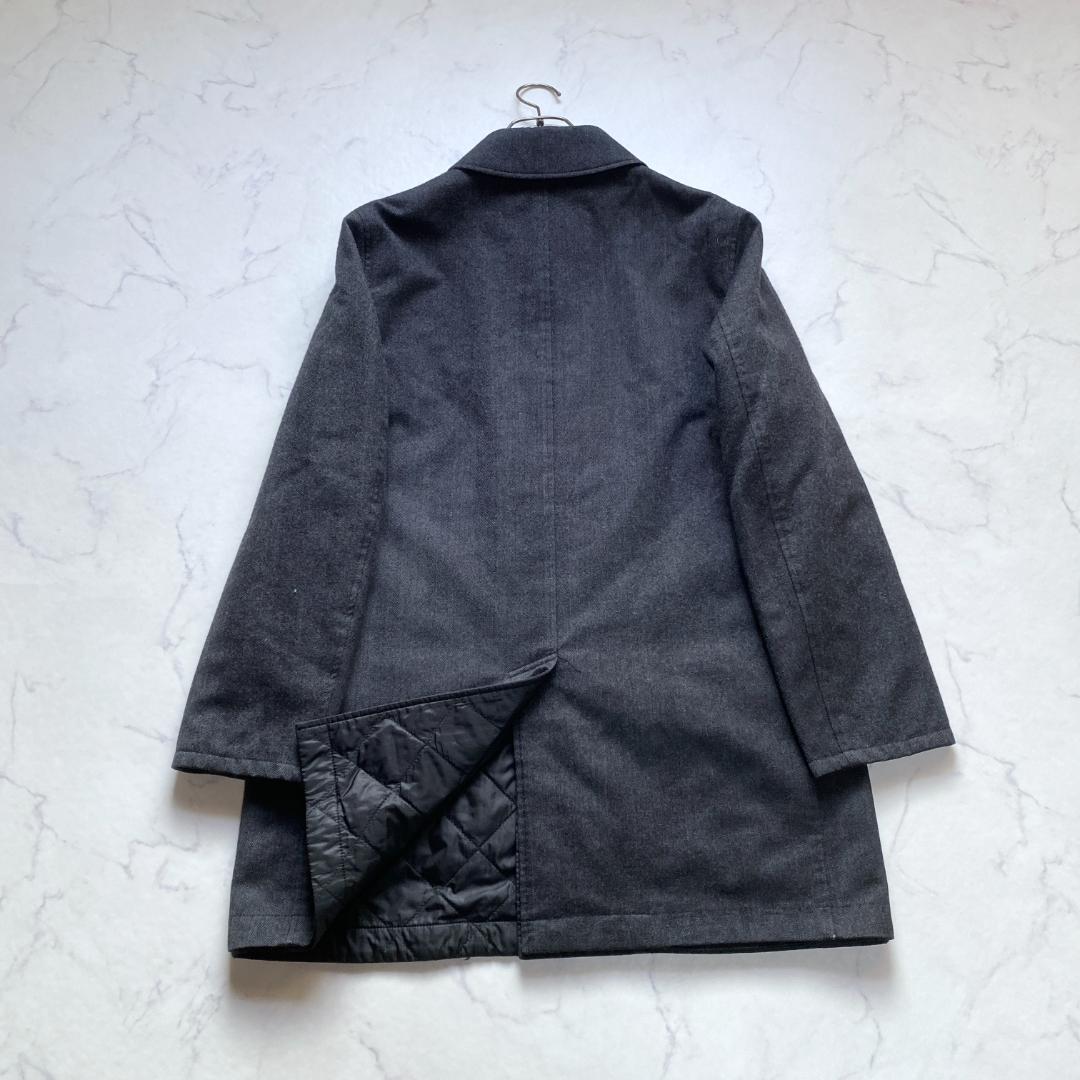 マッキントッシュ ステンカラーコート リバーシブル ウール キルティング 40