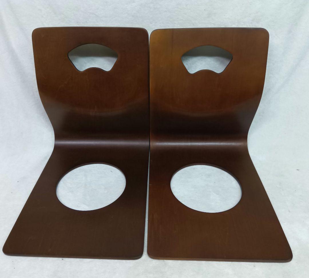 ニトリ 木製座椅子 6脚セット 曲げ座椅子 和座椅子