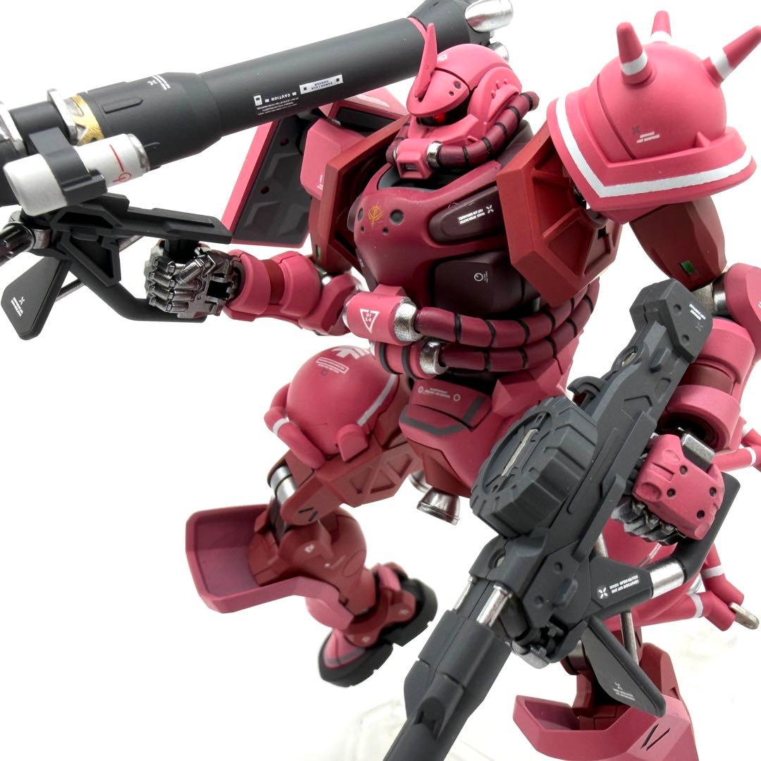 HG シャア専用ザク ジークアクス版 ガンプラ 全塗装 完成品 - メルカリ