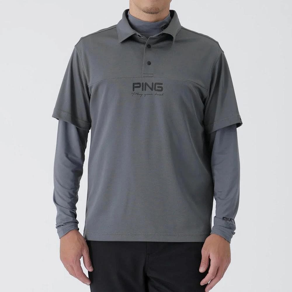 ピンゴルフ レイヤードツインセット 【L寸】グレー 6215260801