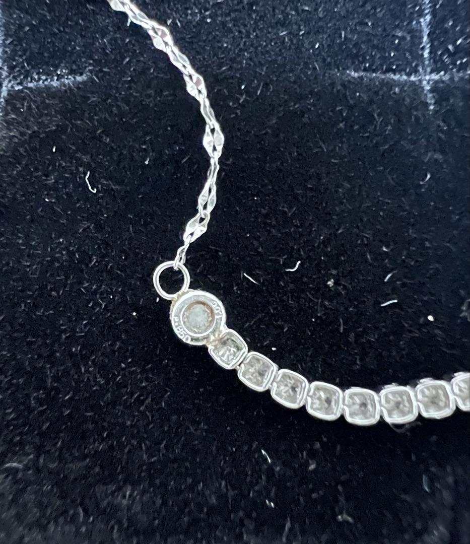 【本日限定価格】天然ダイヤモンド1ct pt850ブレスレット 証明書付き