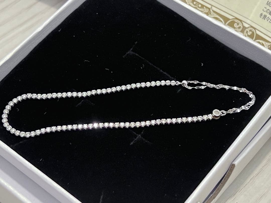【本日限定価格】天然ダイヤモンド1ct pt850ブレスレット 証明書付き