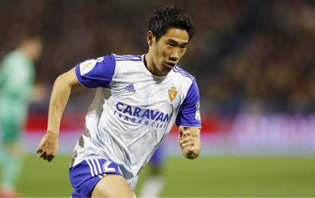 【実使用】香川真司選手直筆サイン入りサラゴサユニフォーム