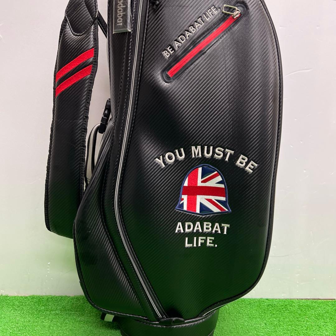 アダバット Adabat キャディバッグ 8インチ ブラック メンズ ゴルフ ゴルフ