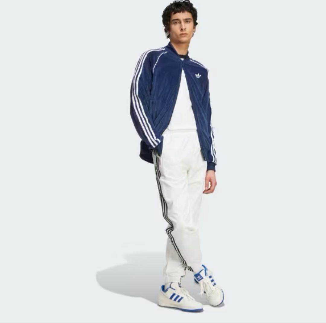 SST アディカラー ベロア トラックトップ ネイビー Sサイズ