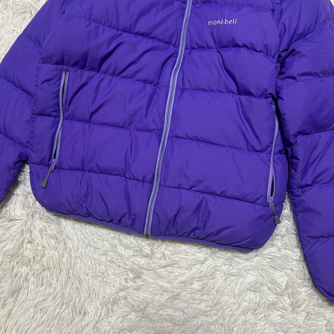 mont-bell モンベル キッズ 160 ダウンジャケット パープル 袋付