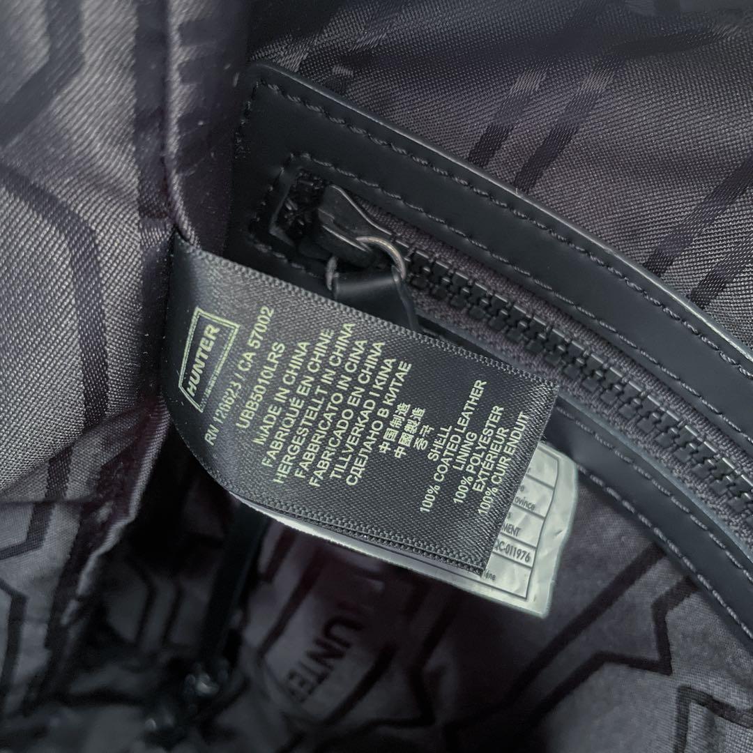 HUNTER オリジナル ミディアム トップクリップ バックパック　ラバーレザー