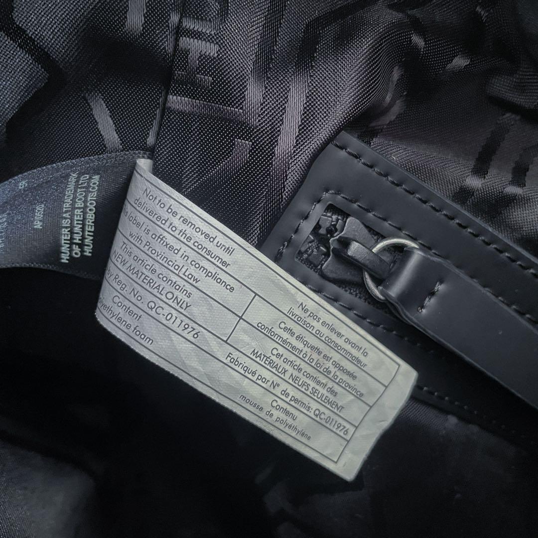 HUNTER オリジナル ミディアム トップクリップ バックパック　ラバーレザー