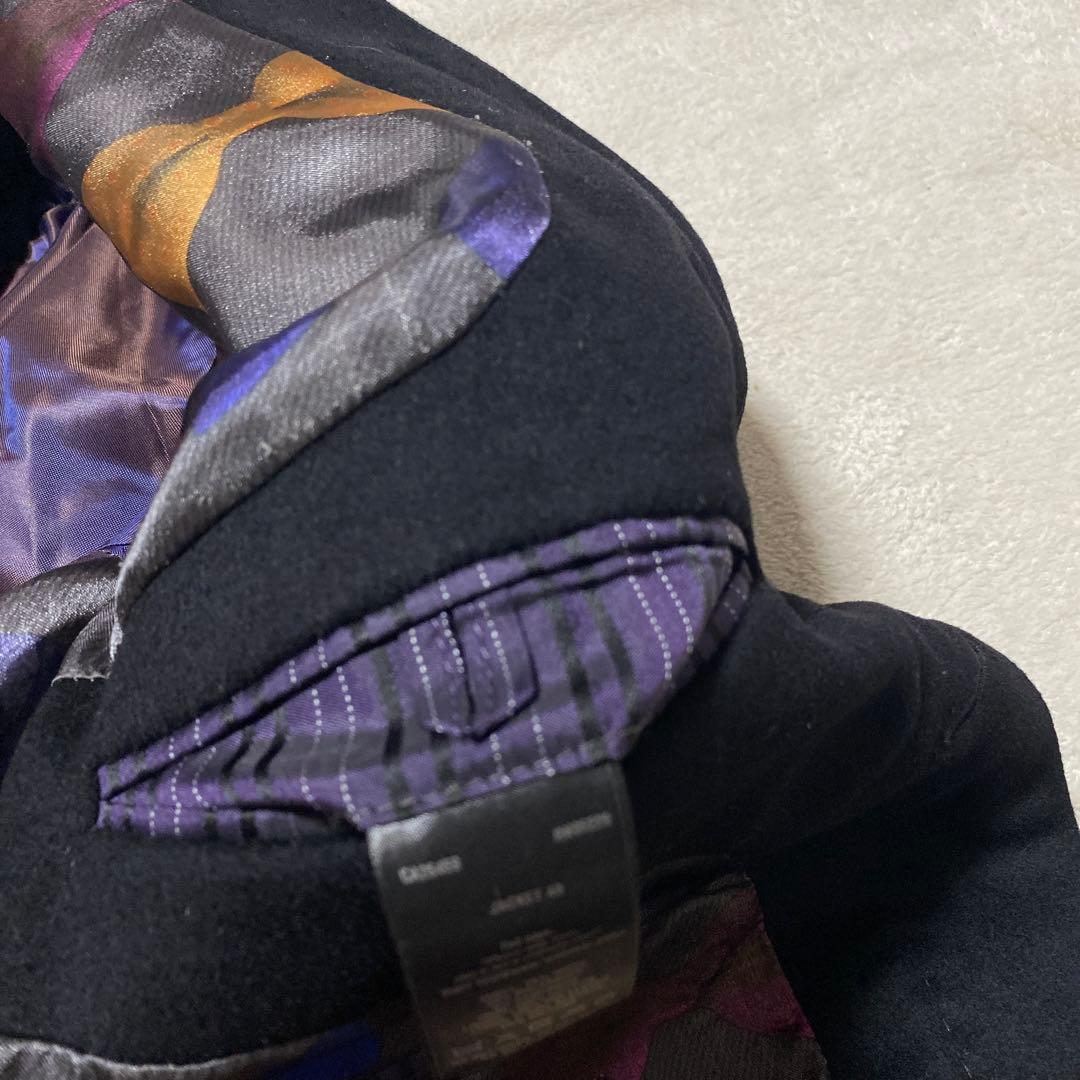 ✨希少✨ TED BAKER ロングチェスターコート 黒 マルチカラー 総柄