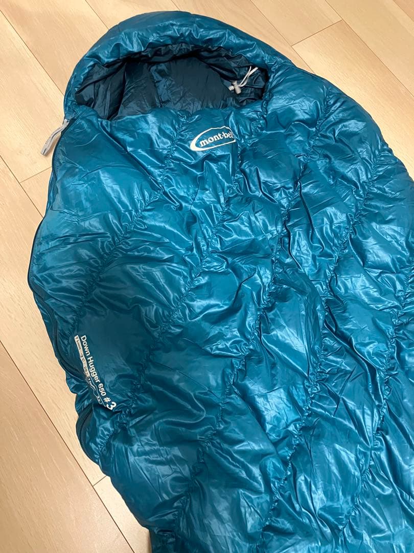 1度のみ使用　mont-bell Down Hugger 650 #3 寝袋