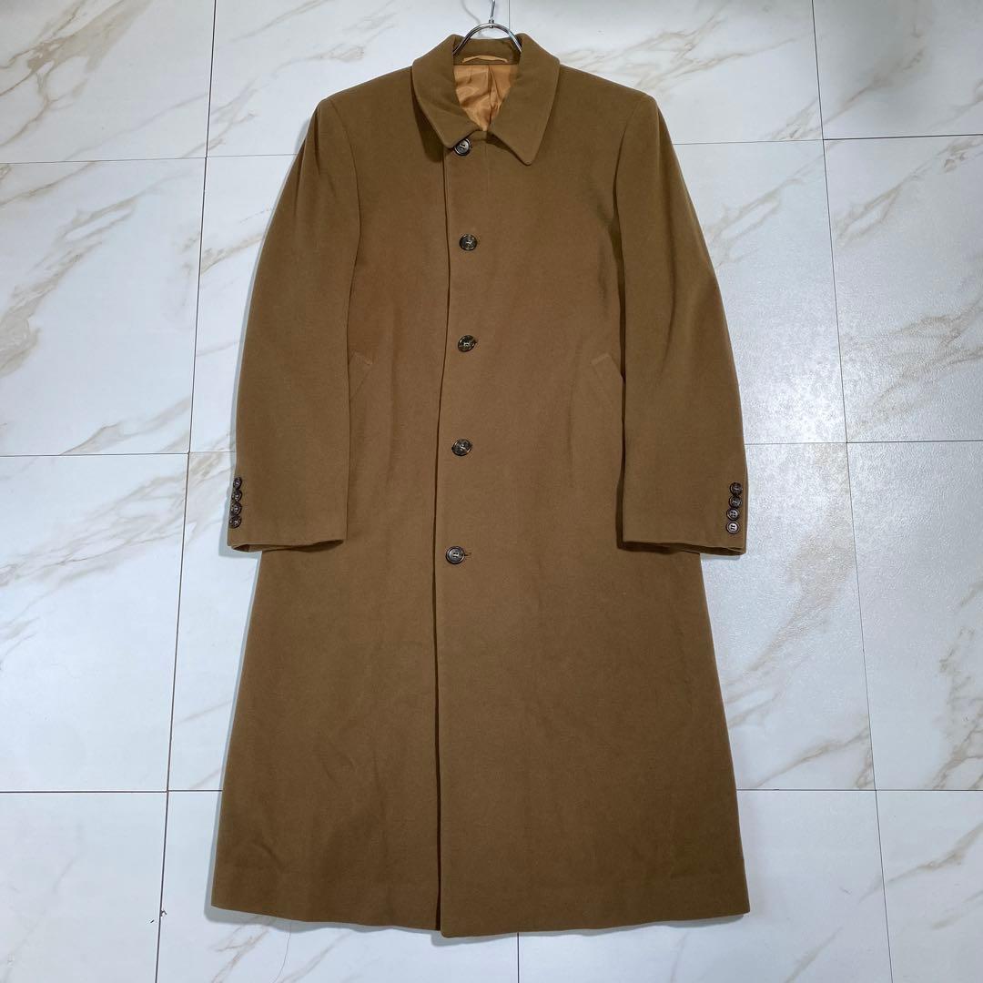 希少⭐︎テットオム イタリア製生地 カシミヤ ステンカラーコート 超ロング丈