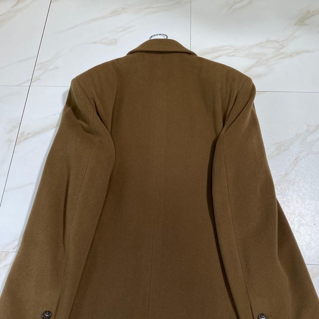 希少⭐︎テットオム イタリア製生地 カシミヤ ステンカラーコート 超ロング丈