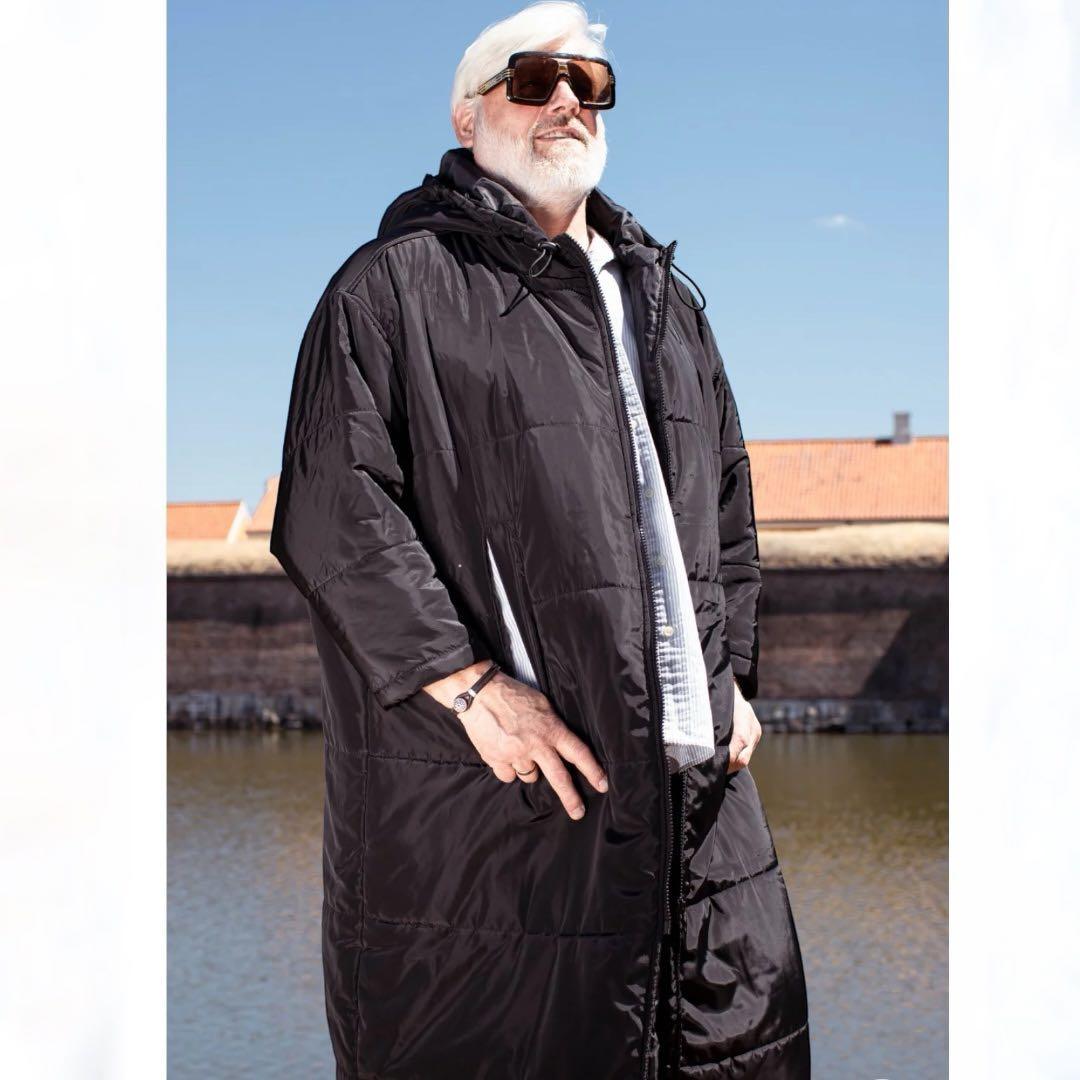 希少 防寒ベンチコート Sittingsuit デンマーク ブランド ブラック