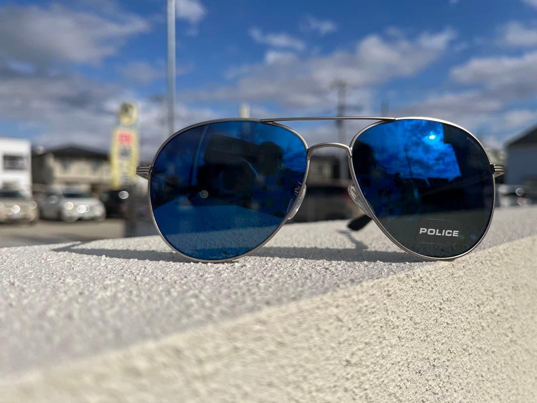 POLICE サングラス ブラウン/オレンジ