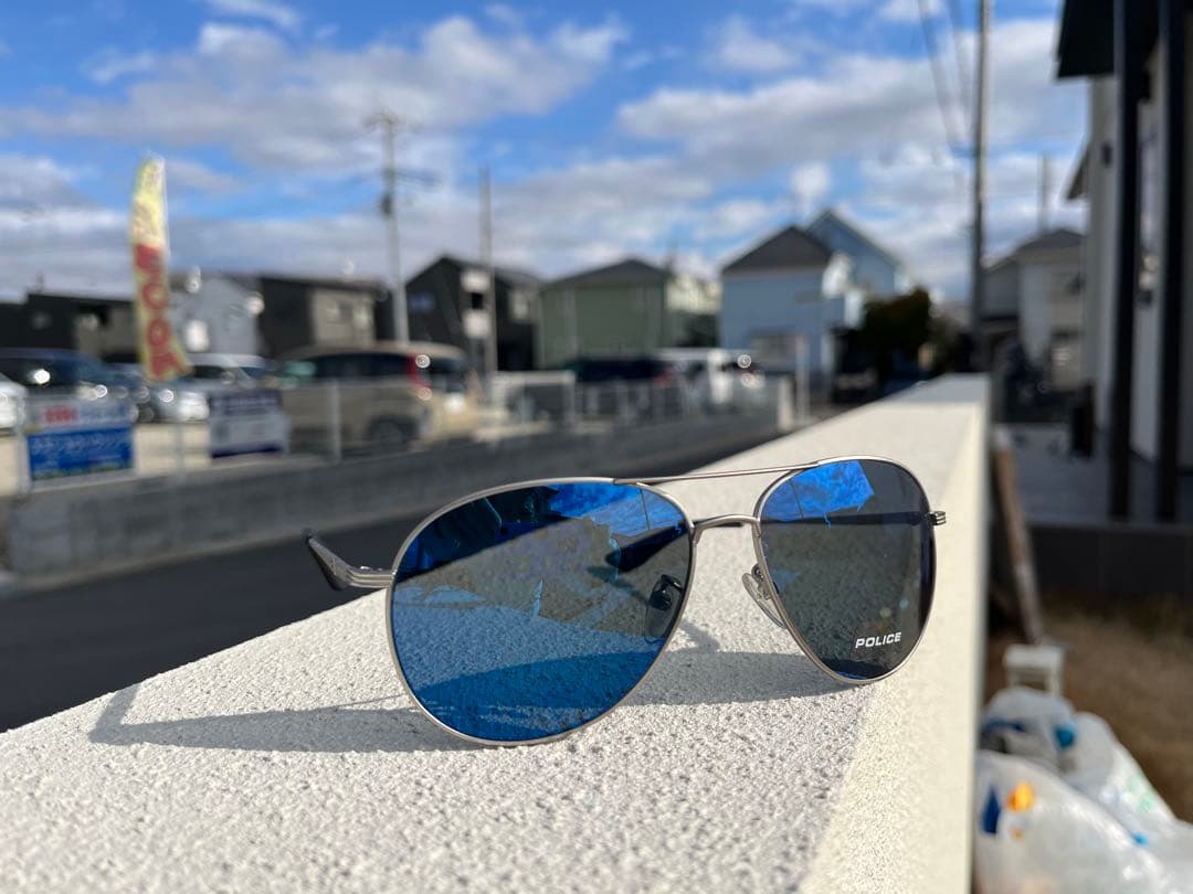 POLICE サングラス ブラウン/オレンジ