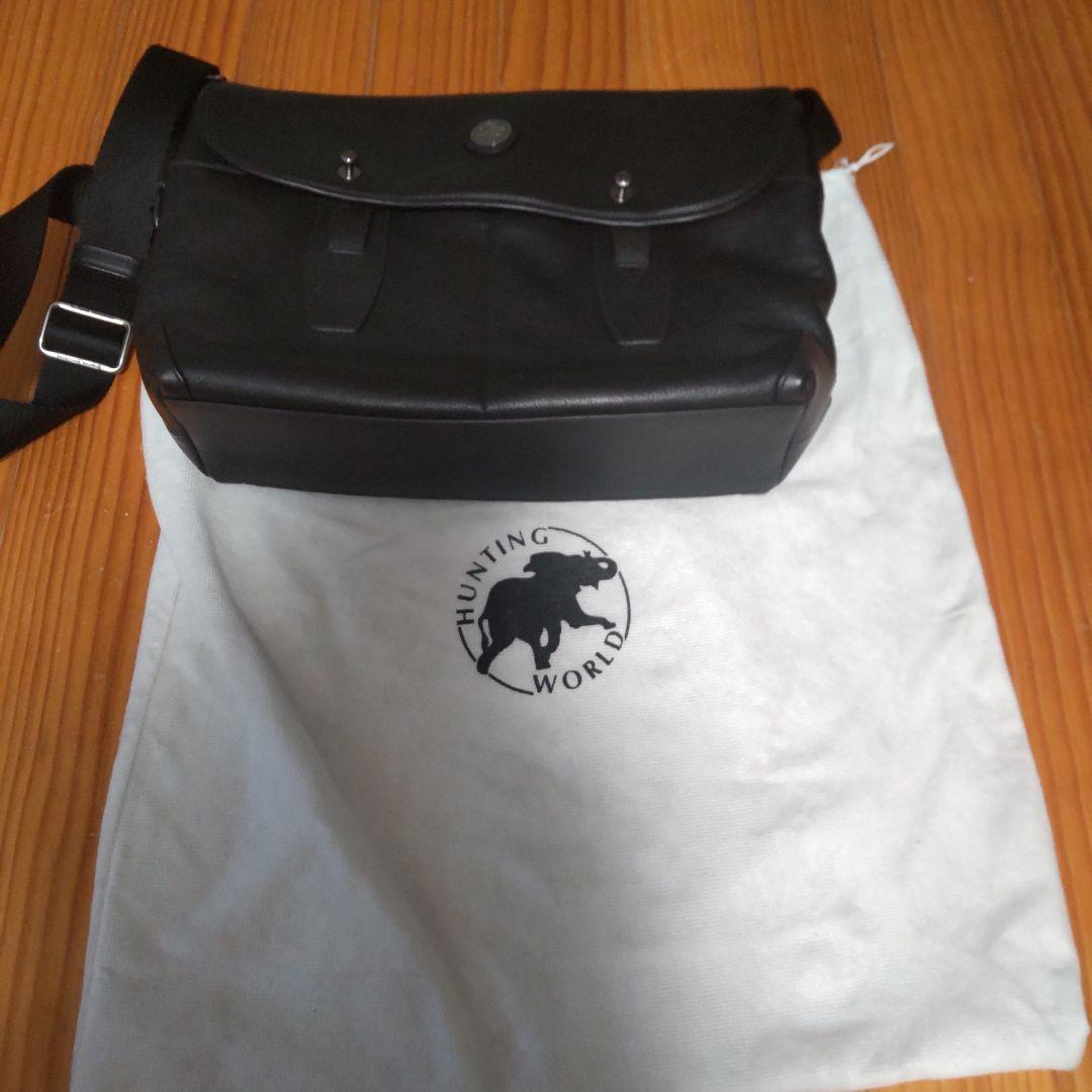 極美品 ハンティングワールド バチュー レザー コレクション ショルダーバッグ