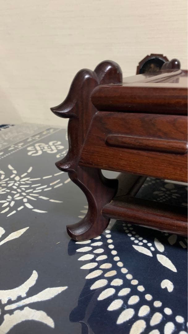 専用】花梨？紫檀？無垢材 高級銘木 特大 盆栽 美術品 台座 天板一枚