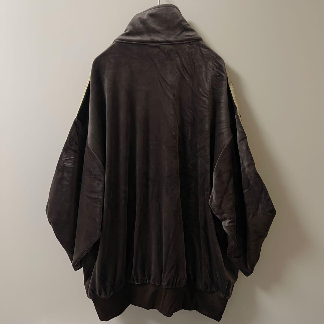 新品M】当日発送アディダス　ファイヤーバード ベロアトラックトップ茶ブラウン