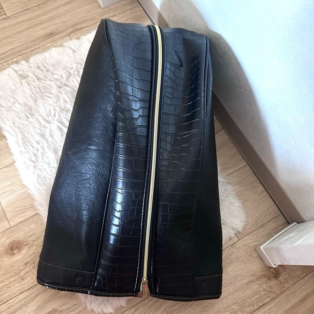 【M'S】キャディバッグ ゴルフバッグ スタンド式 ブラック