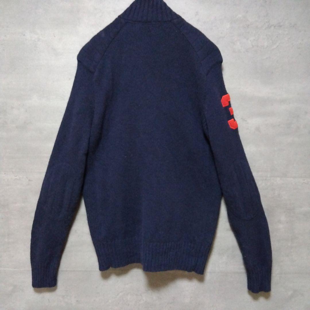 ラルフローレン ドライバーズニット ビッグポニー ナンバリング ネイビー