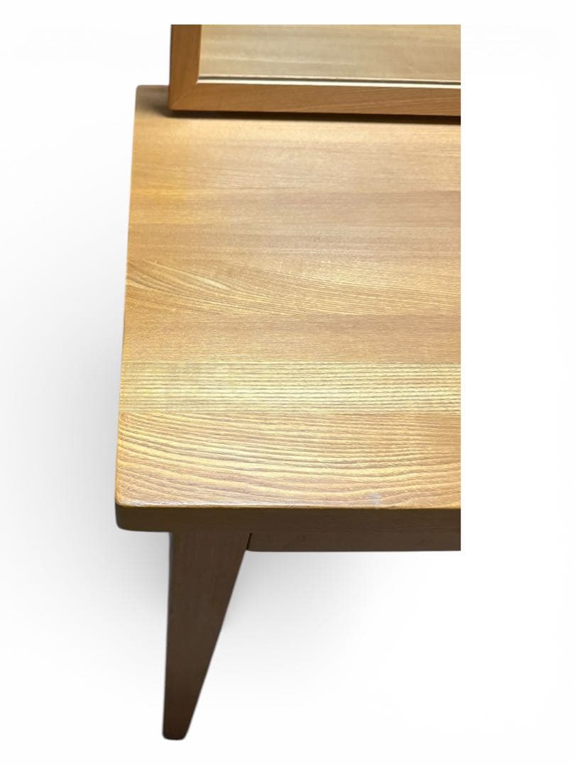 無印良品】ドレッサーテーブル 天然木タモ材 鏡付き シンプルデザイン