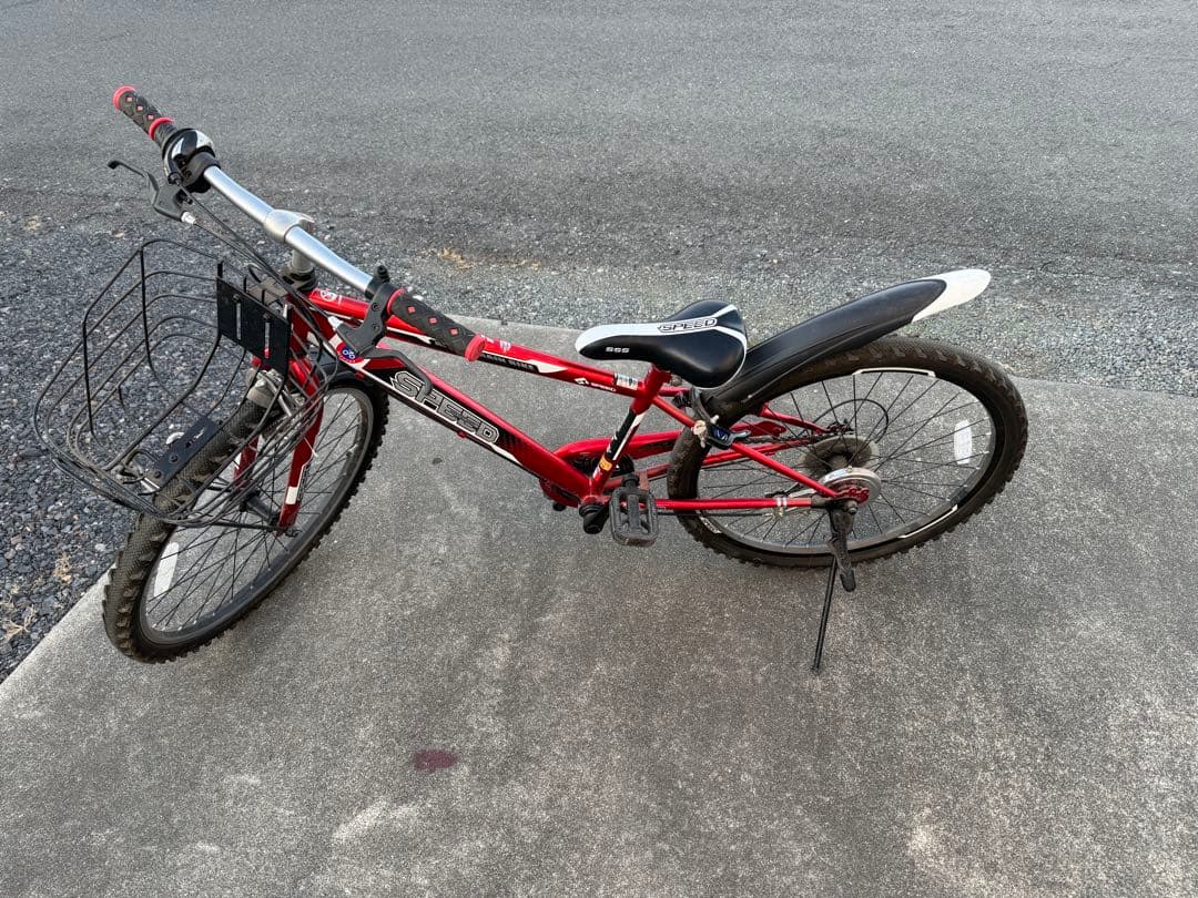 【直接引き渡し限定群馬】24インチ　子供用自転車　ASAHIシマノ６段変速ギア