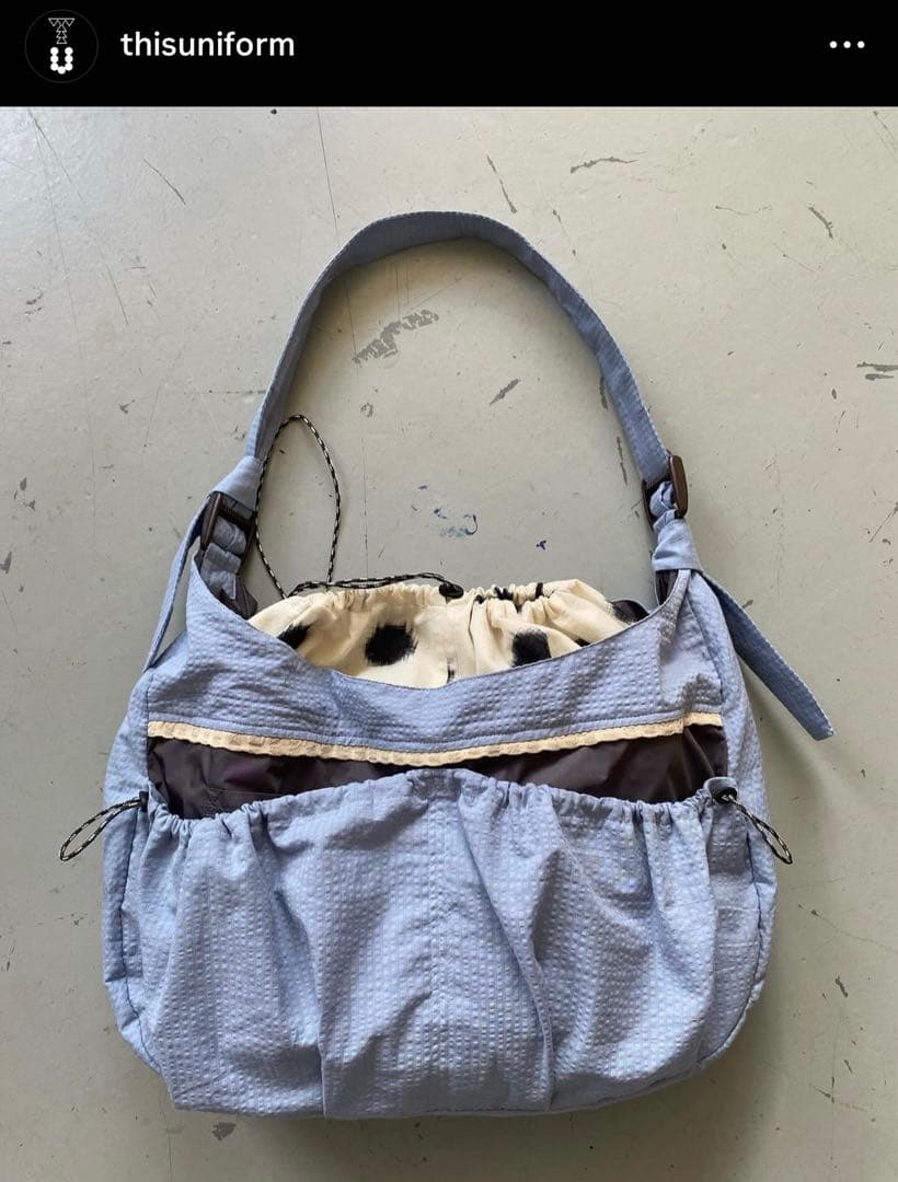 this uniform ショルダーバッグ ブルー - メルカリ