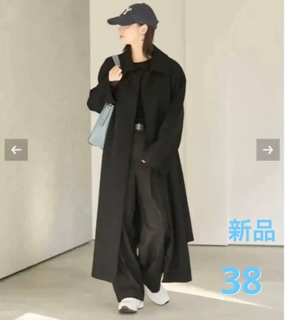 新品 Plage R'IAM リラックストレンチ コート 黒 ベルト付き 38 - メルカリ