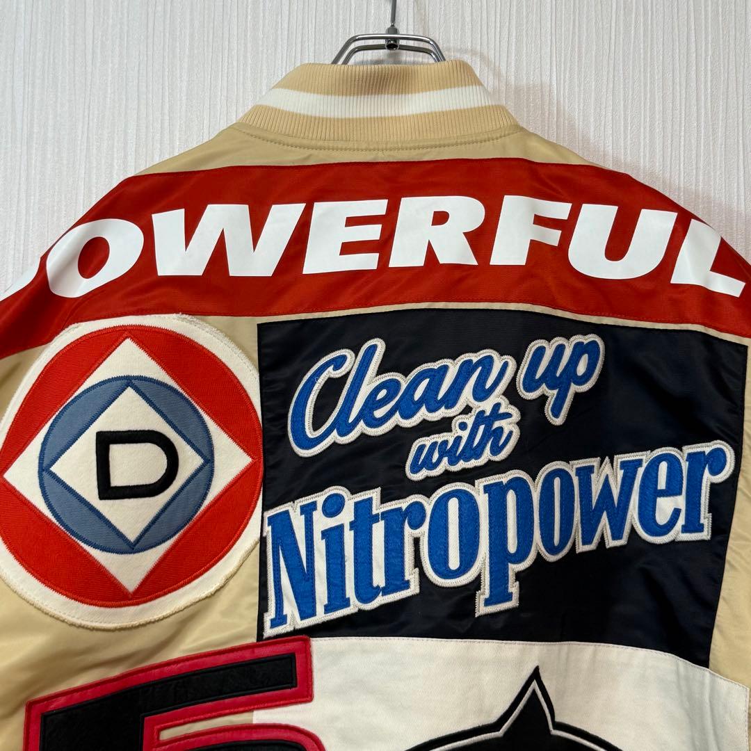 沖*三様 美品 DIESEL スタジャン レーシングジャケット ワッ