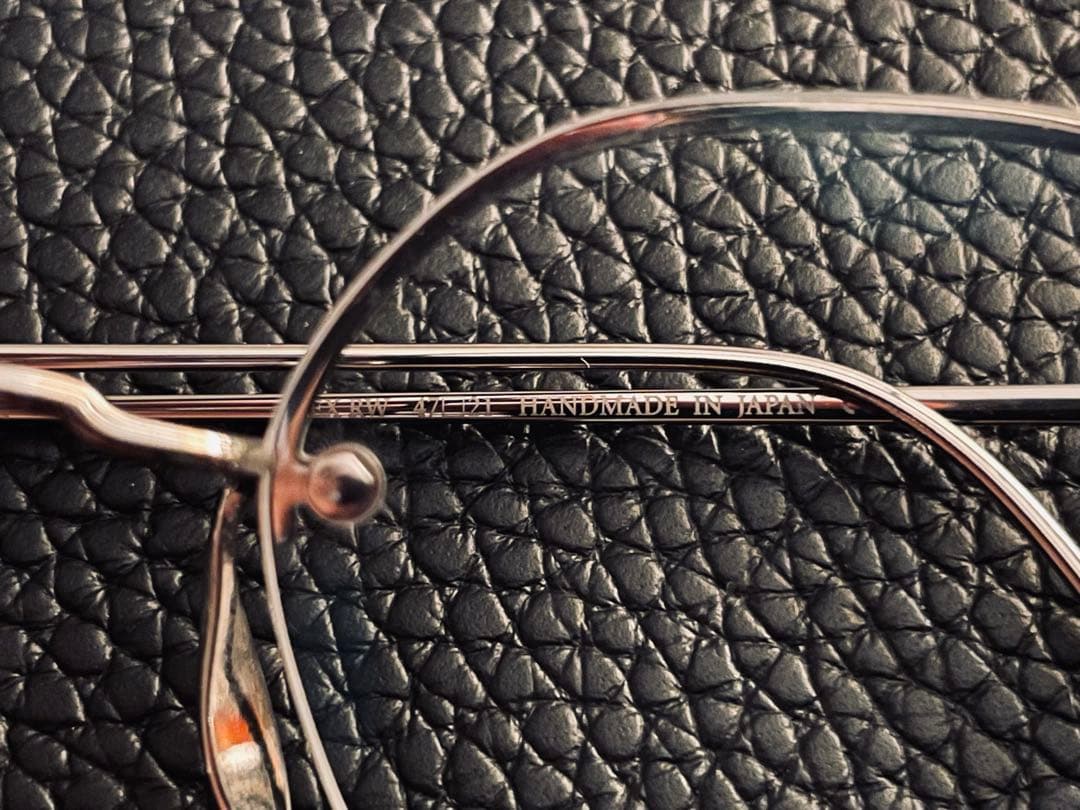 美品 ayame HEX RW メガネ シルバー 日本製