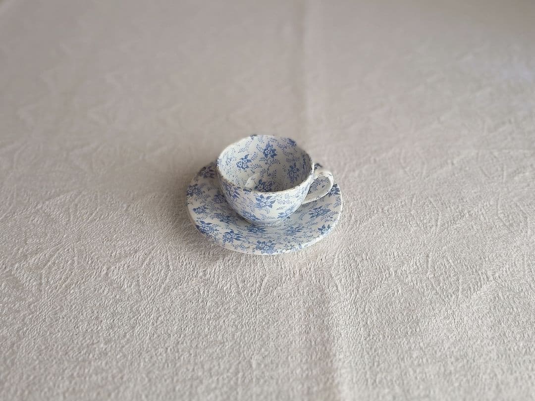 antique mini ❀ 小さなお花柄 カップ＆ソーサー (b)