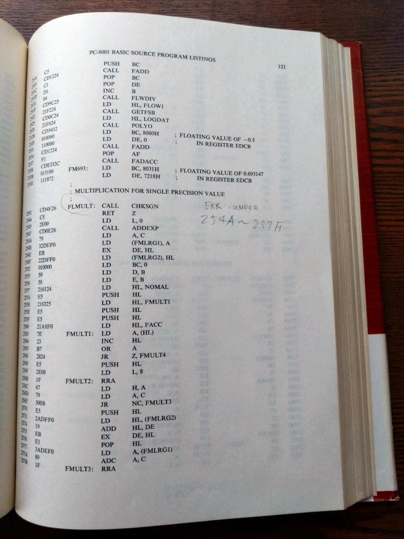 コンピュータ・IT PC-8001 BASIC SOURCE PROGRAM LISTINGS